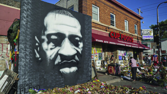 George Floyd mural at Cup Foods