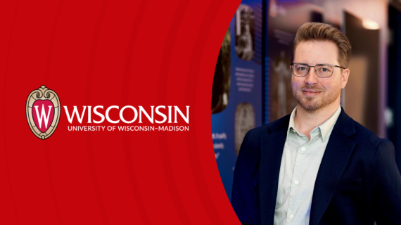 Banner featuring the University of Wisconsin–Madison logo on a red background alongside Jordan L. Siegler.